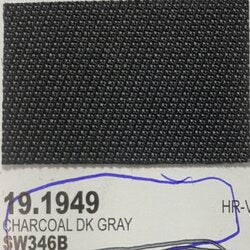 1798 Honda SW346B Charcoal Dark Gray fabric swatch