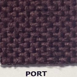 Duramax Port upholstery fabric swatch: deep purple, textured weave.
