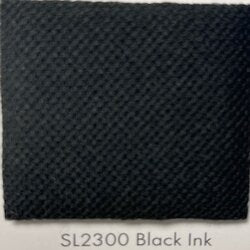SL2300 Black Ink Headliner Fabric swatch: durable, textured black automotive fabric.