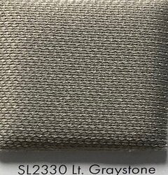 SL2330 Lt. Graystone fabric swatch: light gray, textured weave.