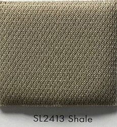 SL2413 Shale fabric swatch: textured, neutral beige upholstery material.