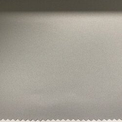 Suncover Silver: Silver fabric sample, showcasing its smooth texture and subtle sheen.