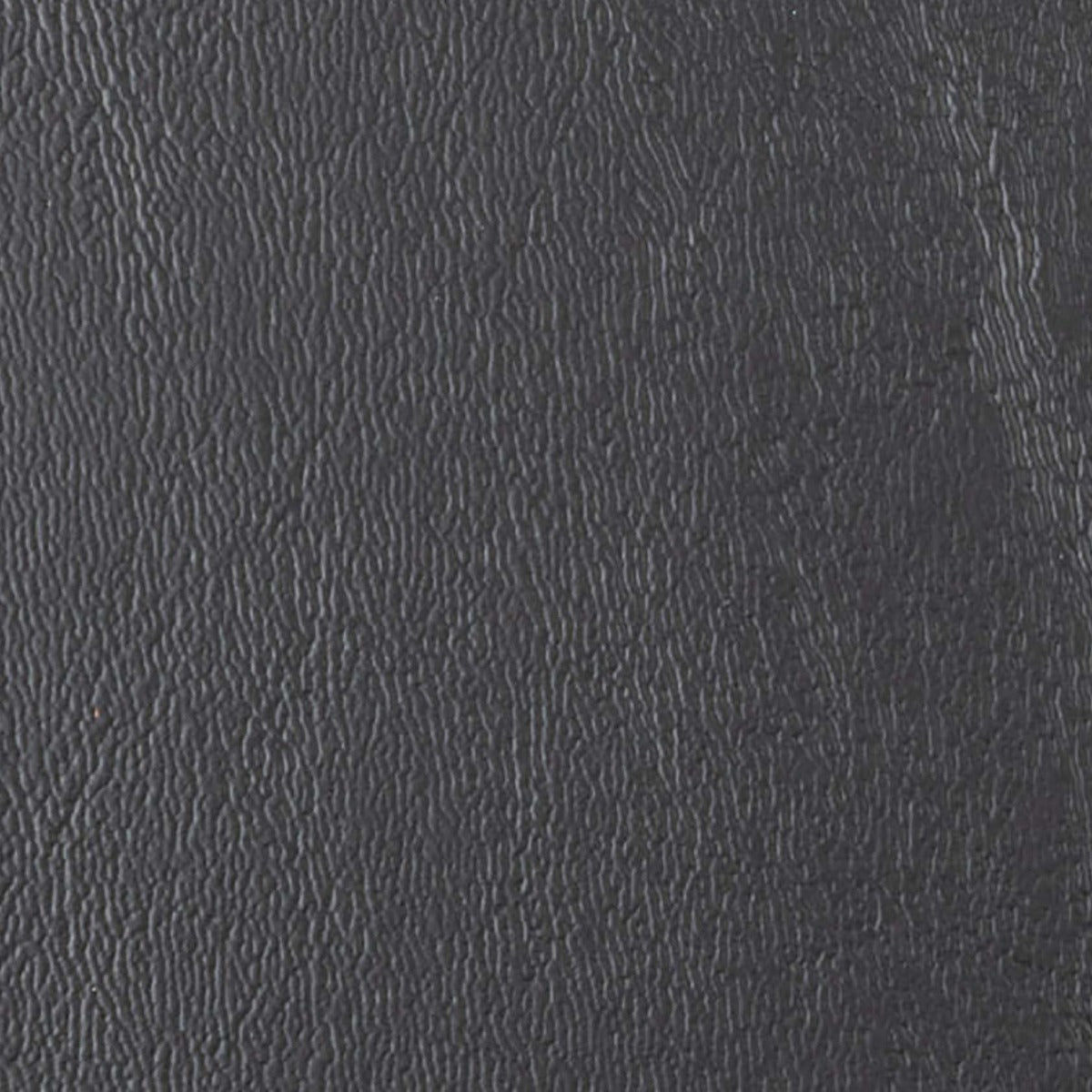 Sanibel Charcoal SAN130 vinyl fabric swatch: dark gray, textured surface.