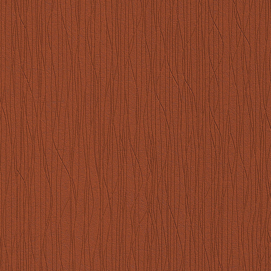 Surf Spicy SF105 textured wallpaper, rich brown with vertical linear pattern.