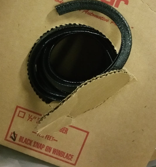100ft Black Trim Lok Snap-on Windlace in box