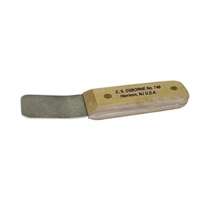C. S. Osborne No. 746 Tucking Tool with wood handle and steel blade.