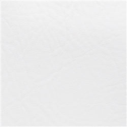 Heidi Snow White vinyl fabric swatch, off-white, textured leatherette.