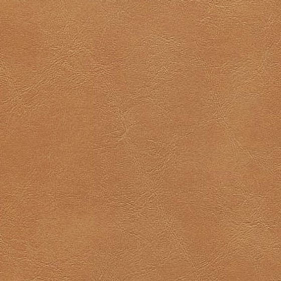 Tan leather-look upholstery material with a soft embossed grain