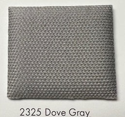 2325 Dove Gray Headliner Fabric swatch: textured, neutral gray automotive upholstery material.
