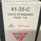 Vicar VL 10412 snap fasteners eyelets: 100 pieces, 1/4" post, 41-25-C.