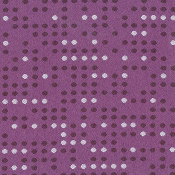 Culp Punch Card Berry Contract Fabric: Purple fabric with a subtle dotted pattern, ideal for upholstery and high-traffic areas.
