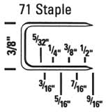 BeA 1/2" staples 71 series